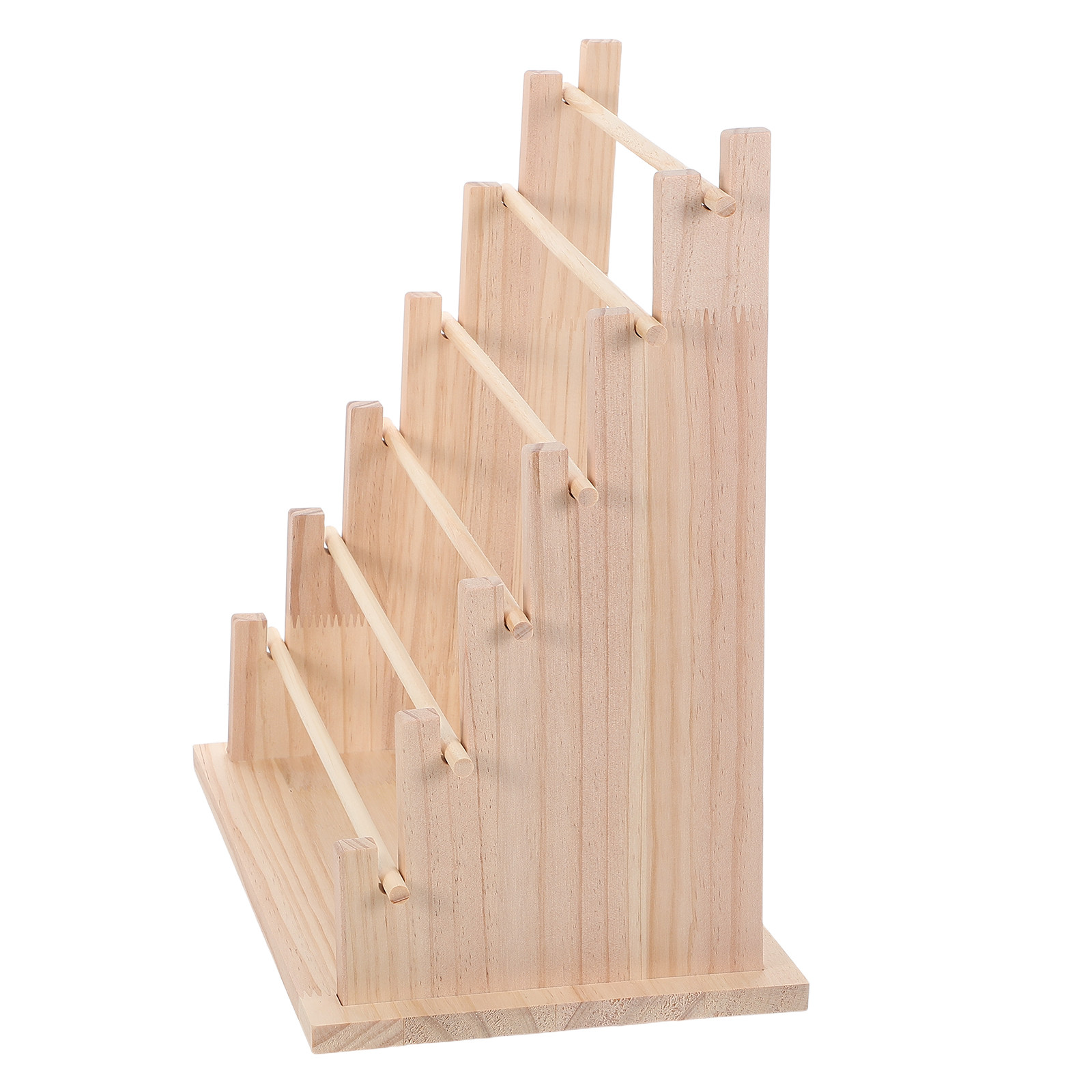 The Florist Supply Shop - Houten opbergrek voor linten, 6 lagen,