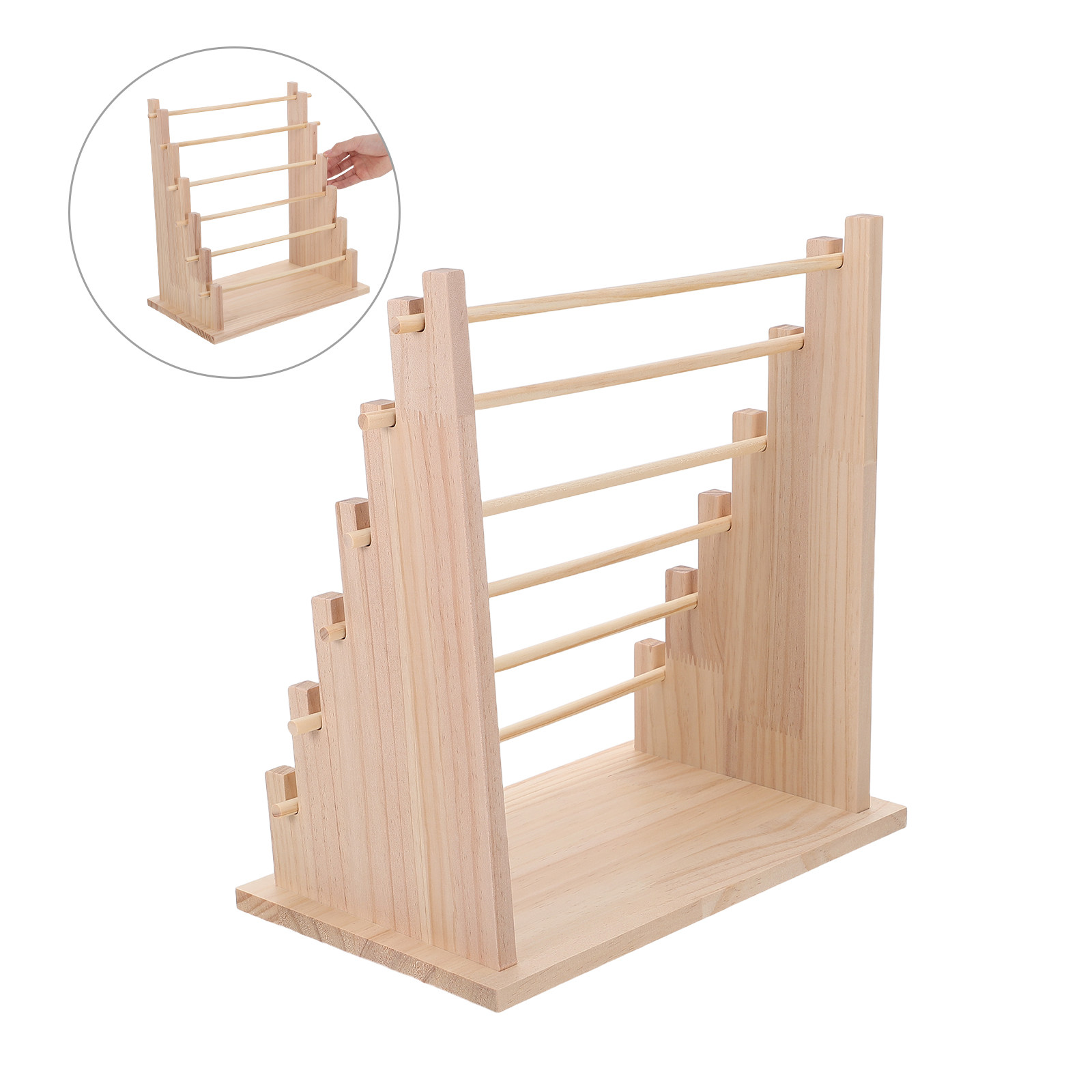 Houten opbergrek voor linten,  - The Florist Supply Shop recensie en prijs