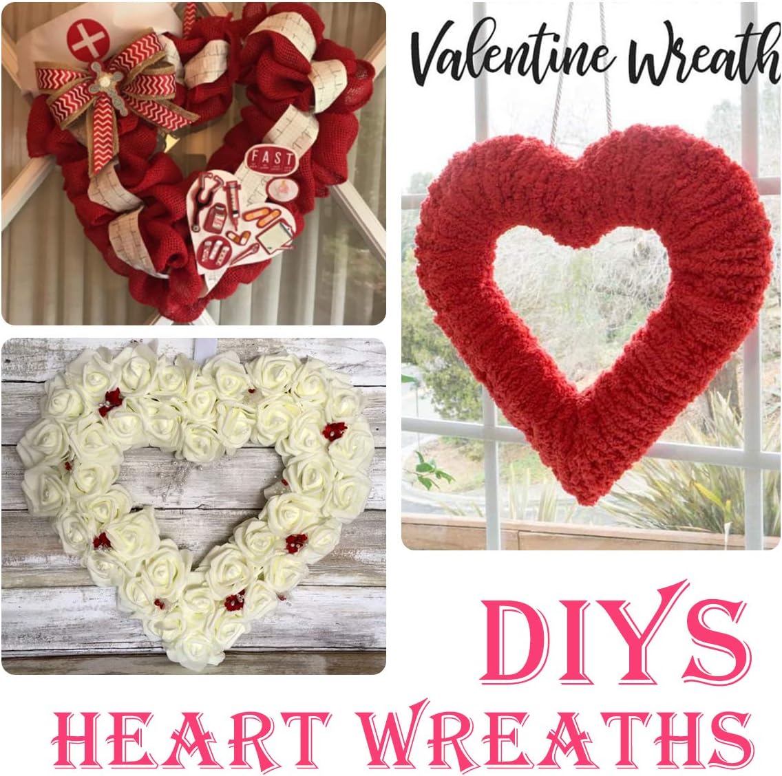 3 Pack Premium Metalen Hart Vo - Wreath Form Wire recensie en prijs