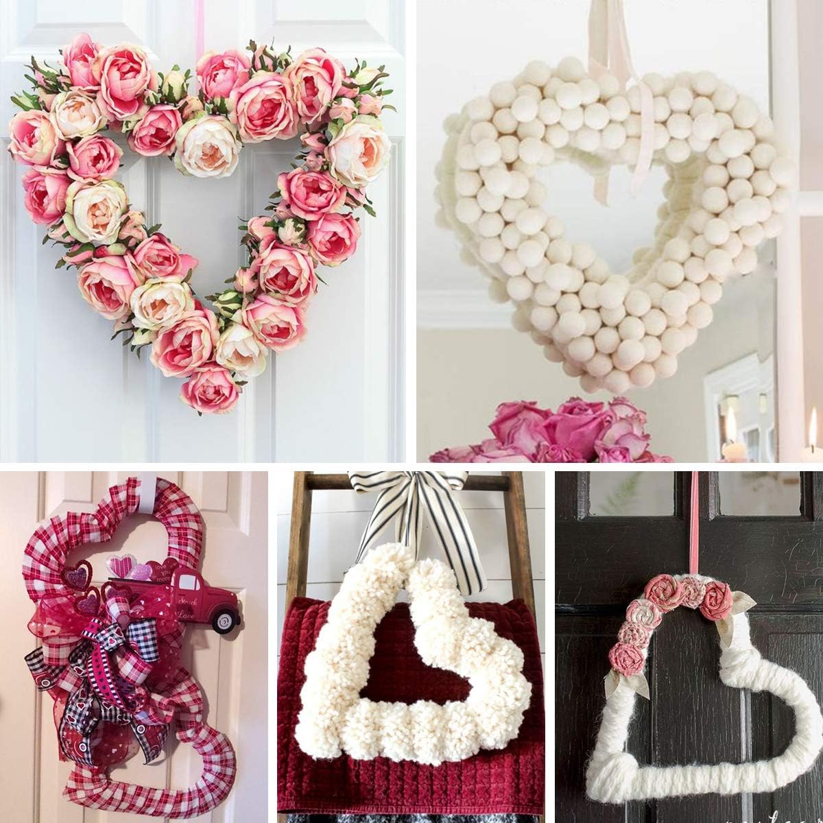 3 Pack Premium Metalen Hart Vo - Wreath Form Wire recensie en prijs