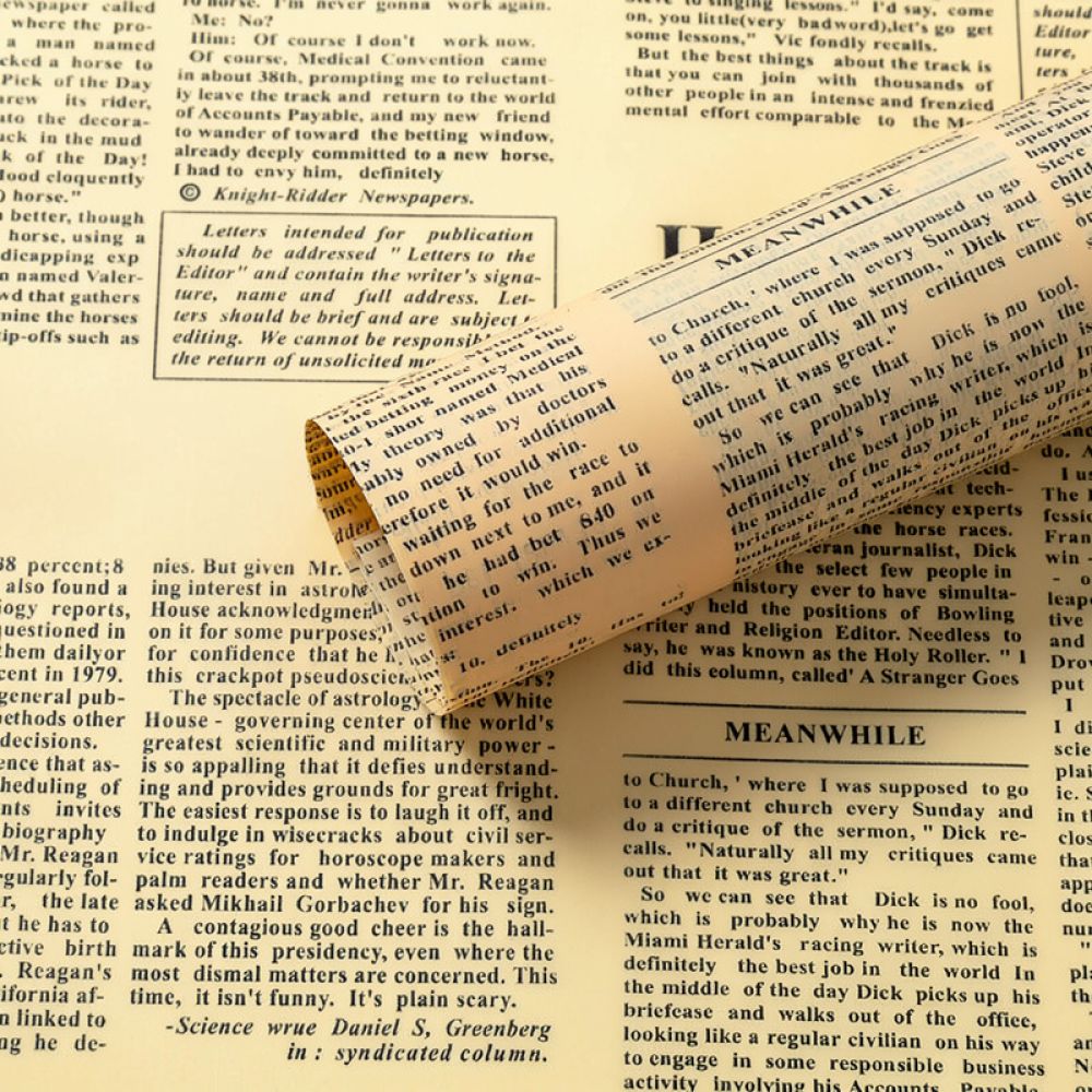 Vintage krantenpapier met bloe - The Florist Supply Shop recensie en prijs