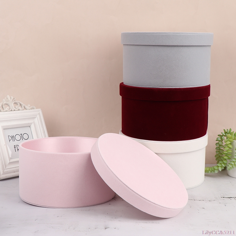 Fluwelen ronde bloemendoos Ges - The Florist Supply recensie en prijs