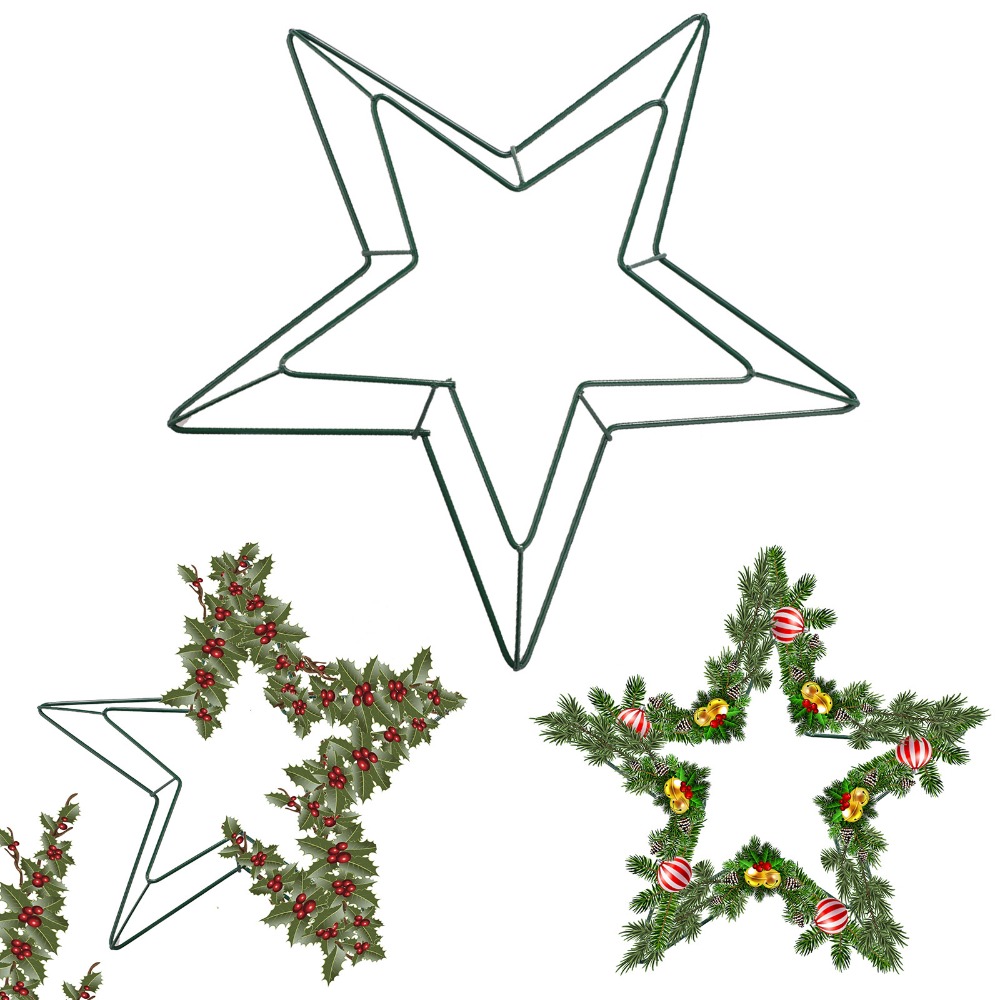 Decoratieve metalen draadsterv - Wreath Form Wire recensie en prijs