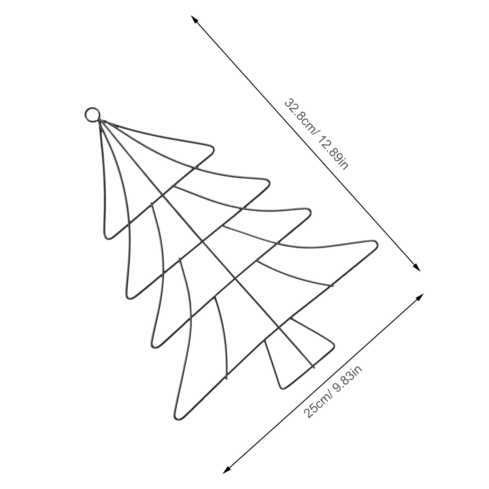 Kerstboomvormige metalen krans - Wreath Form Wire recensie en prijs